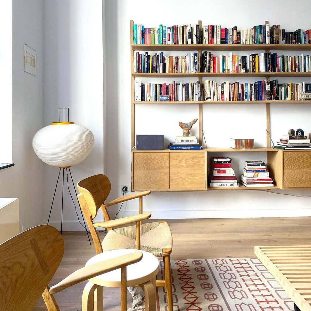 Elegant Paper Floor Lamp with Diffused Lighting
