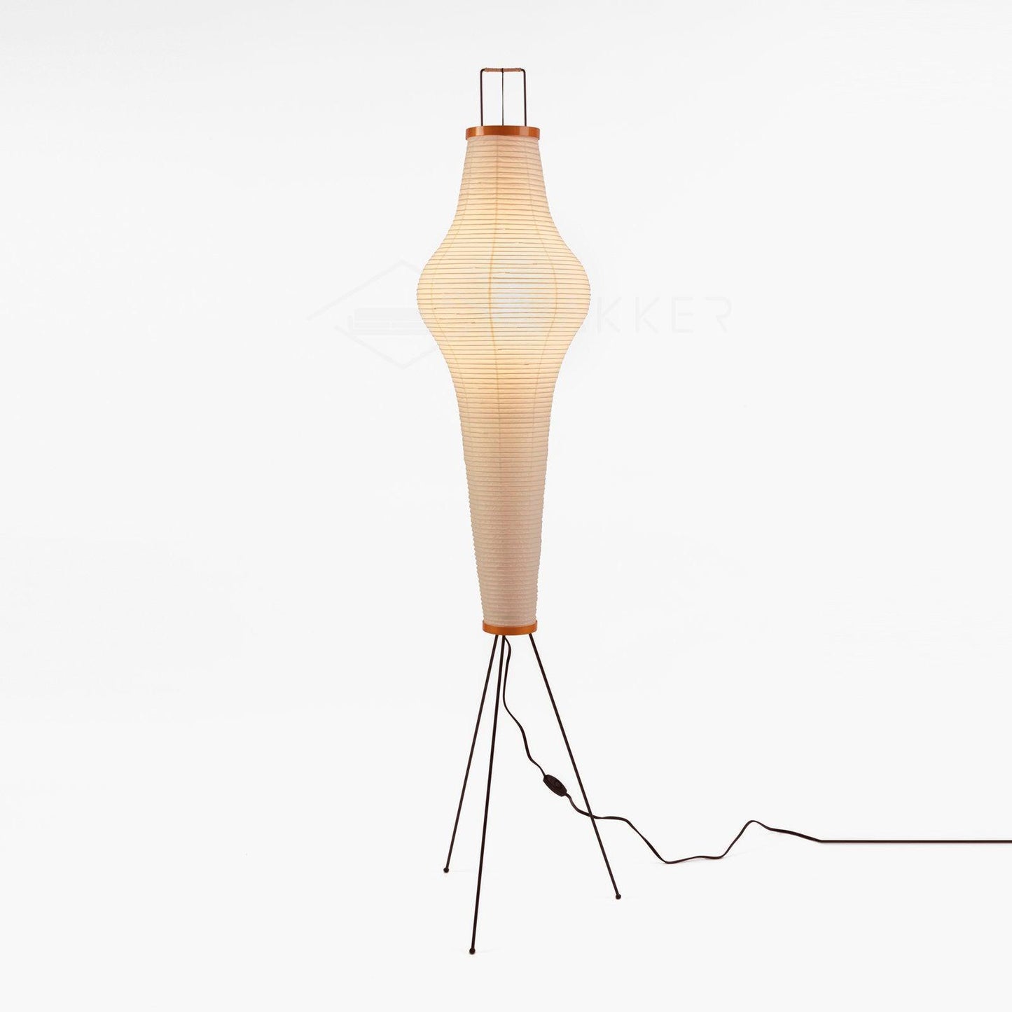 Elegant Paper Floor Lamp with Diffused Lighting