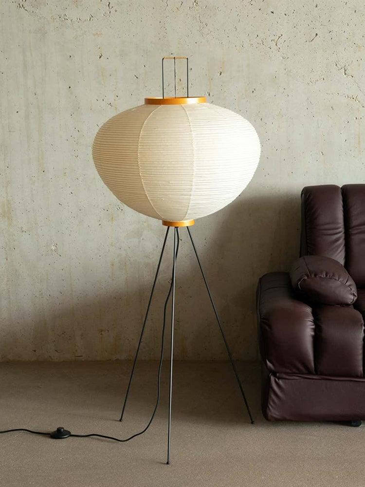 Elegant Paper Floor Lamp with Diffused Lighting