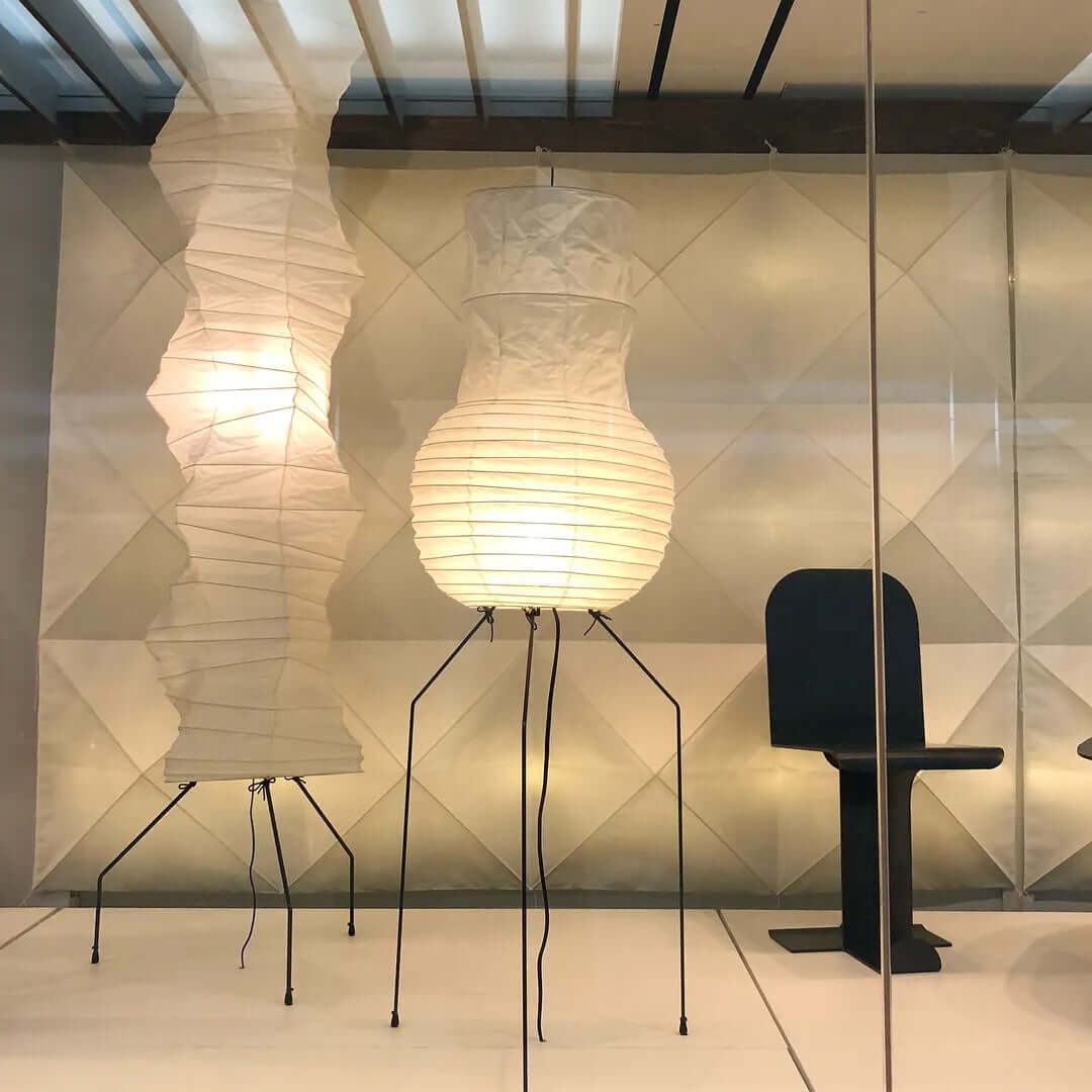 Elegant Paper Floor Lamp with Diffused Lighting