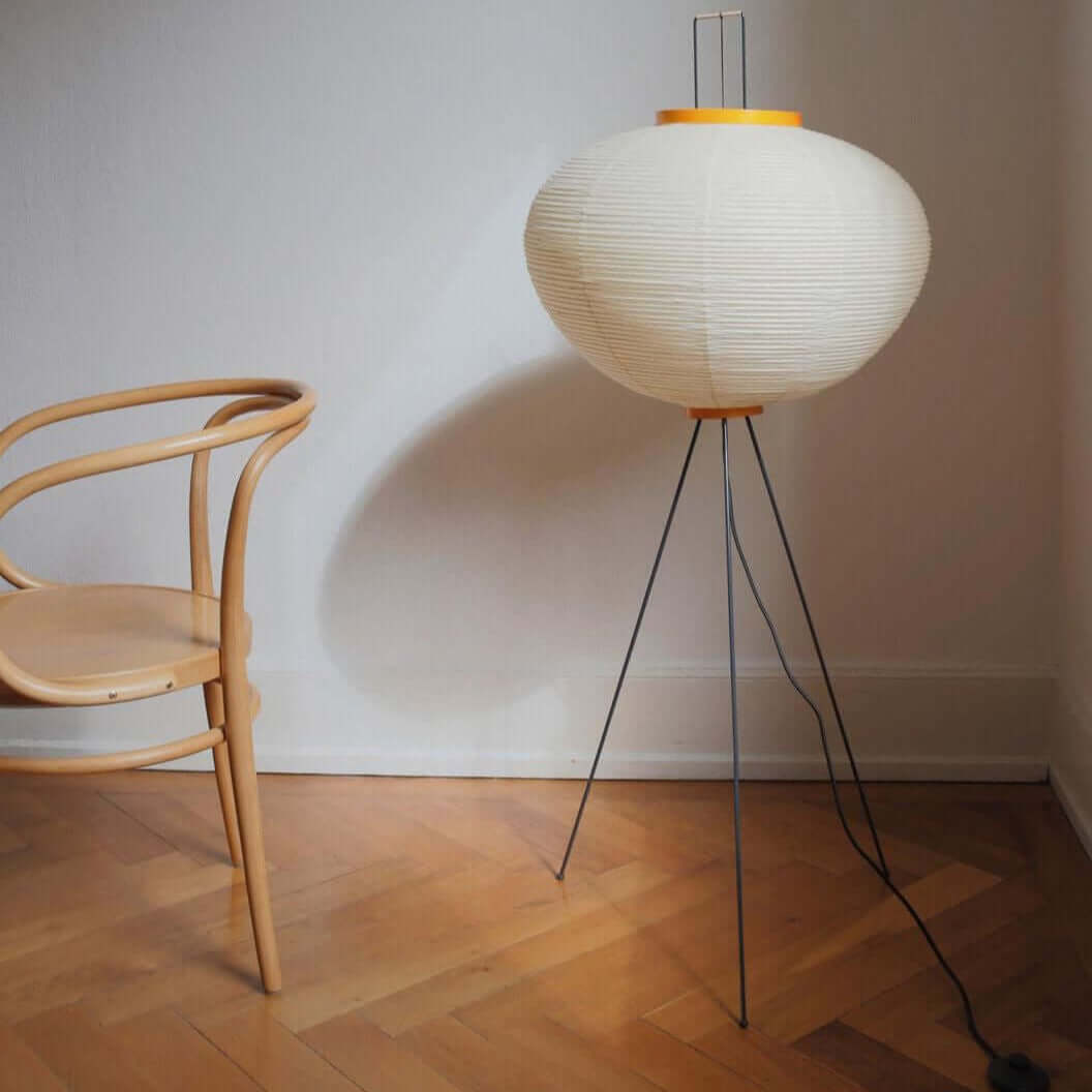 Elegant Paper Floor Lamp with Diffused Lighting