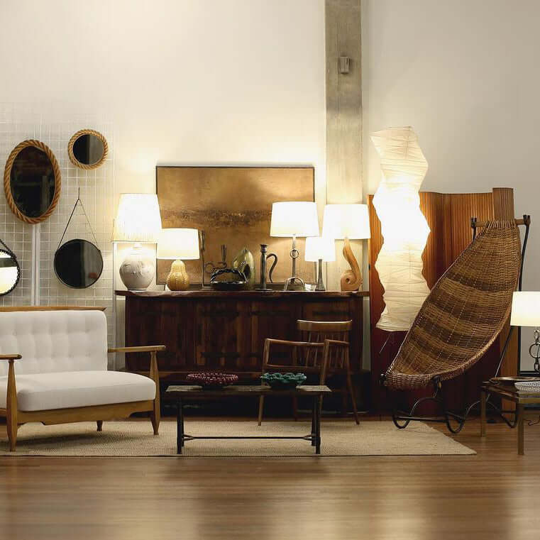 Elegant Paper Floor Lamp with Diffused Lighting