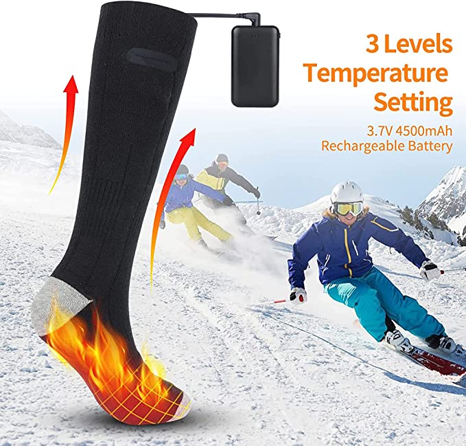 Unisex Electric Heated Socks - Battery Powered Winter Warmth - Lexians