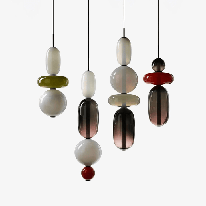 Colorful Glass Pendant Light - Modern Hanging Lamp