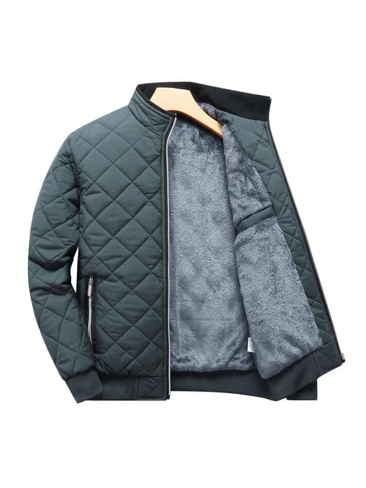 Warm Quilted Winter Jacket for Men