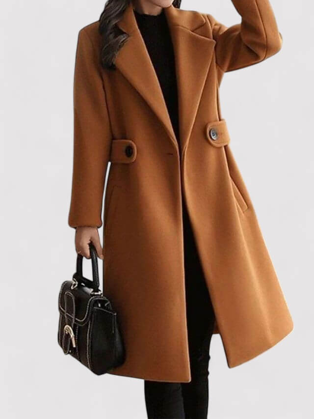 Wool Winter Coat with Belt