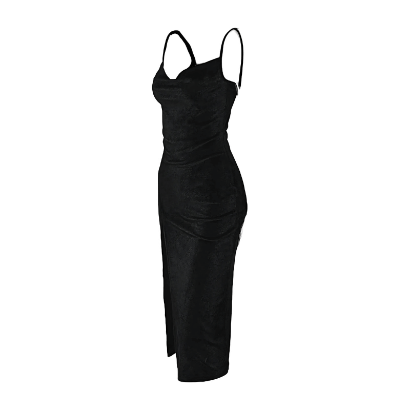 Women's Elegant Maxi Dress with Slit
