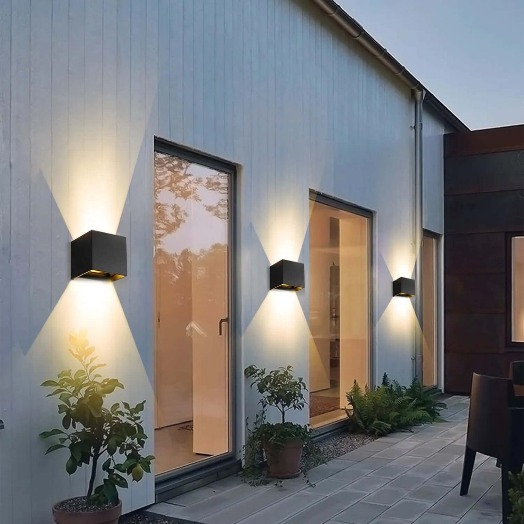 2-Pack Cordless LED Cube Wall Lights with Touch Sensor