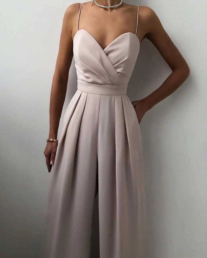 Women's Elegant High-Waist Jumpsuit