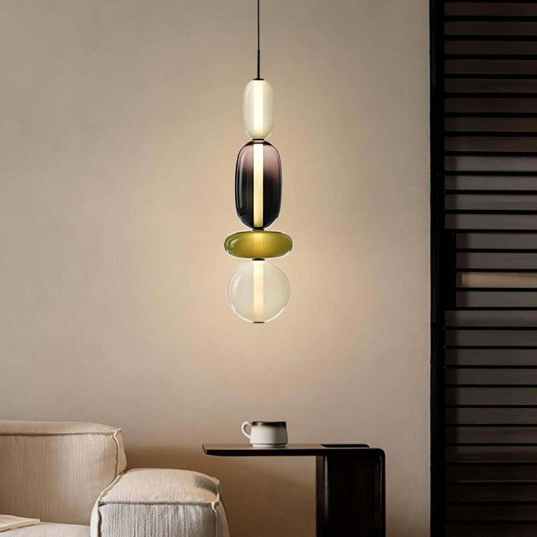 Colorful Glass Pendant Light - Modern Hanging Lamp