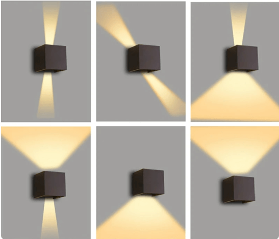 2-Pack Cordless LED Cube Wall Lights with Touch Sensor