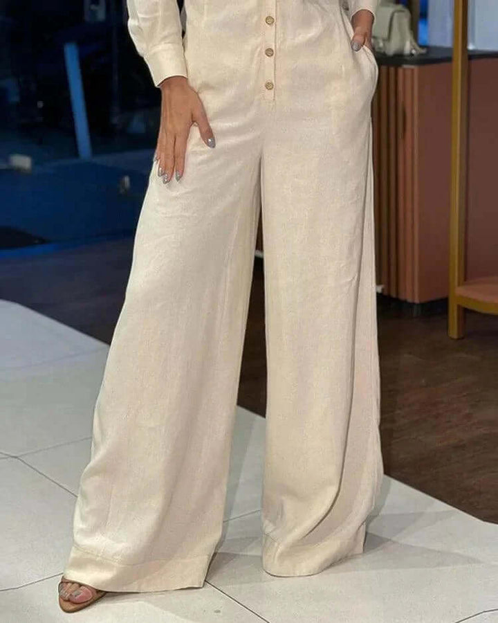 Elegant Sleeveless Wide-Leg Jumpsuit