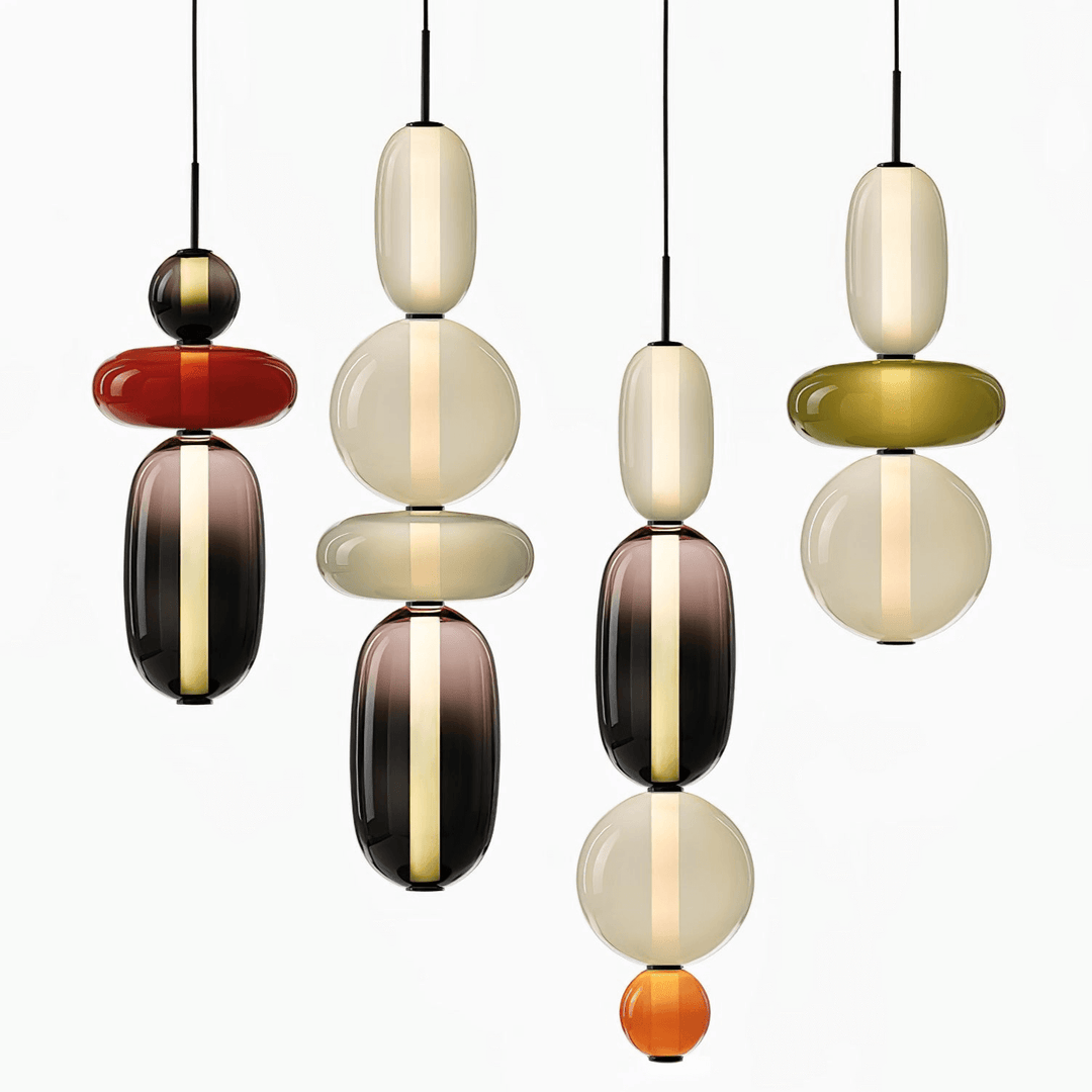 Colorful Glass Pendant Light - Modern Hanging Lamp