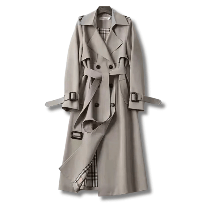 Women's Classic Double-Breasted Trench Coat