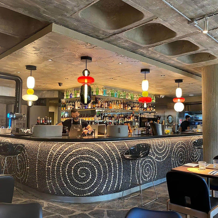 Colorful Glass Pendant Light - Modern Hanging Lamp