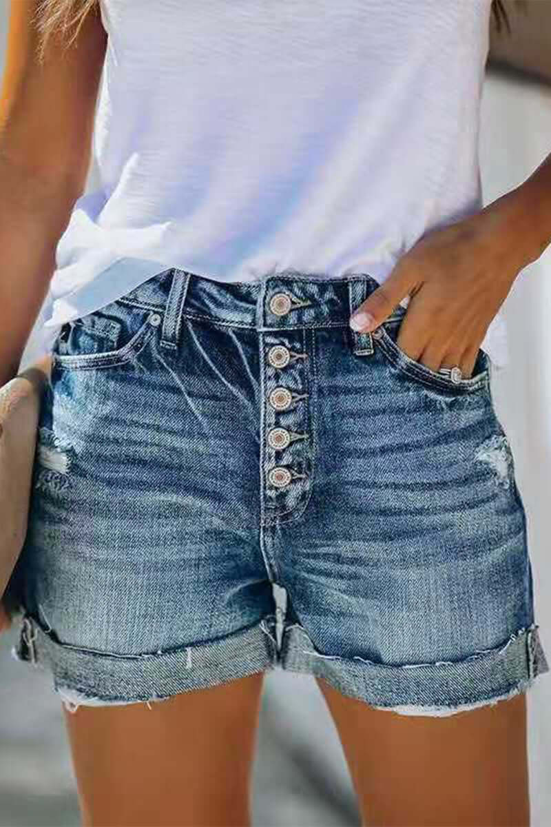Women's Mid-Rise Denim Shorts
