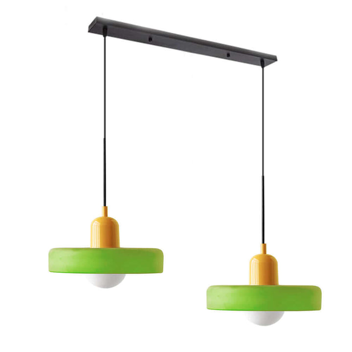 2 Heads Modern Glass Pendant Light