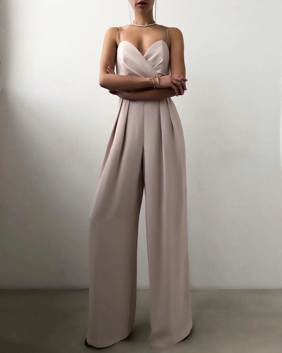 Women's Elegant High-Waist Jumpsuit