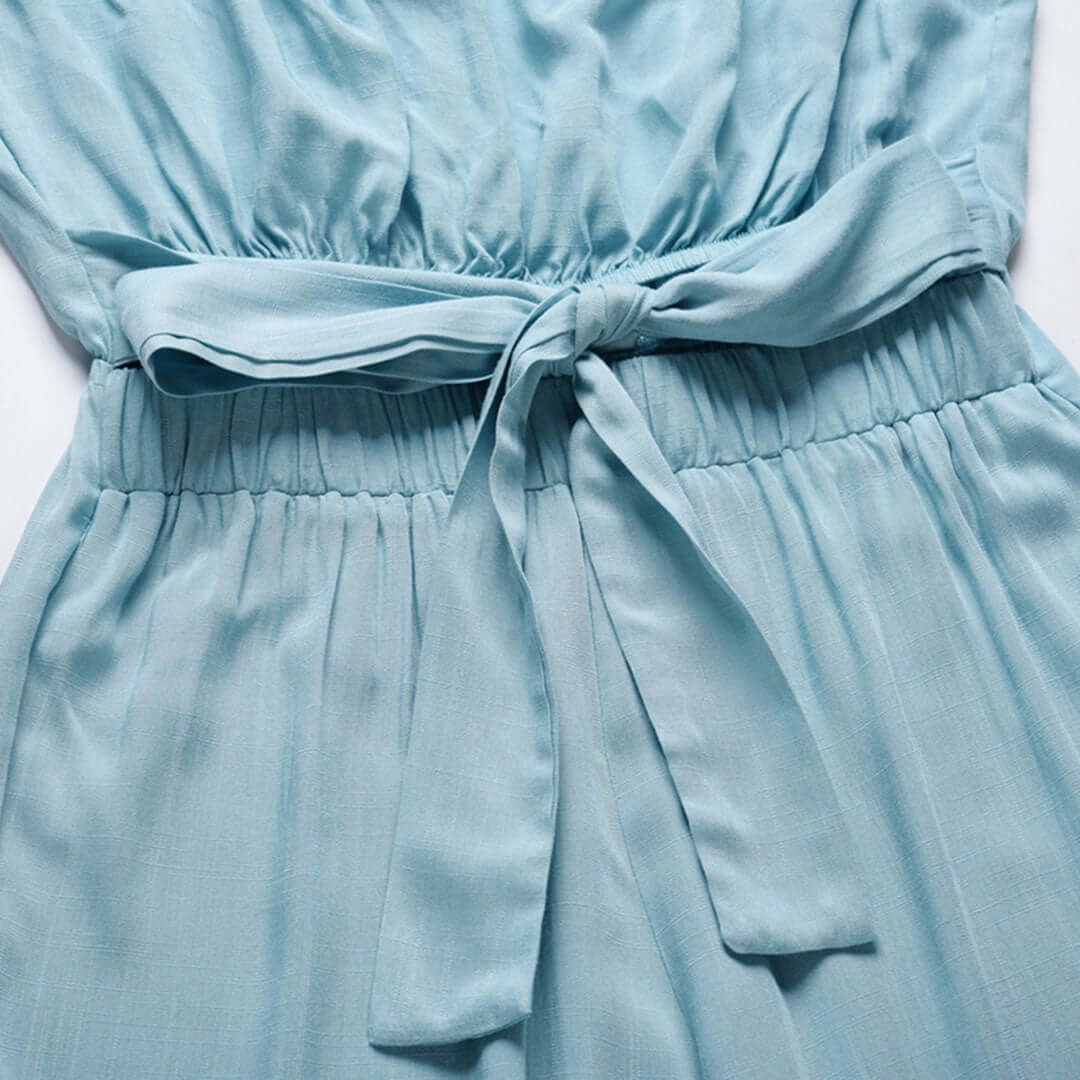 Women's Strapless Casual Jumpsuit with Elasticated Waist