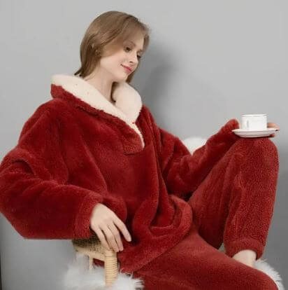 Women's Fleece Pyjama Set - Cosy Loungewear