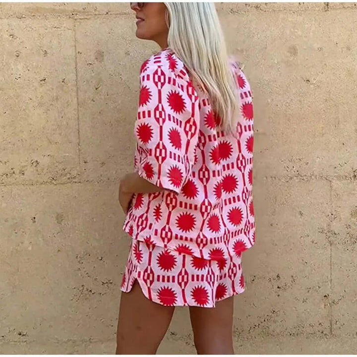 Women's Geometric Print Co-ord Set