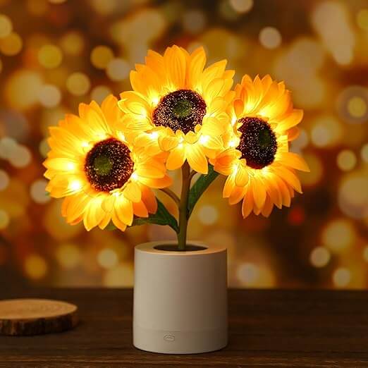 LED Sunflower Lamp - Decorative Table Lamp