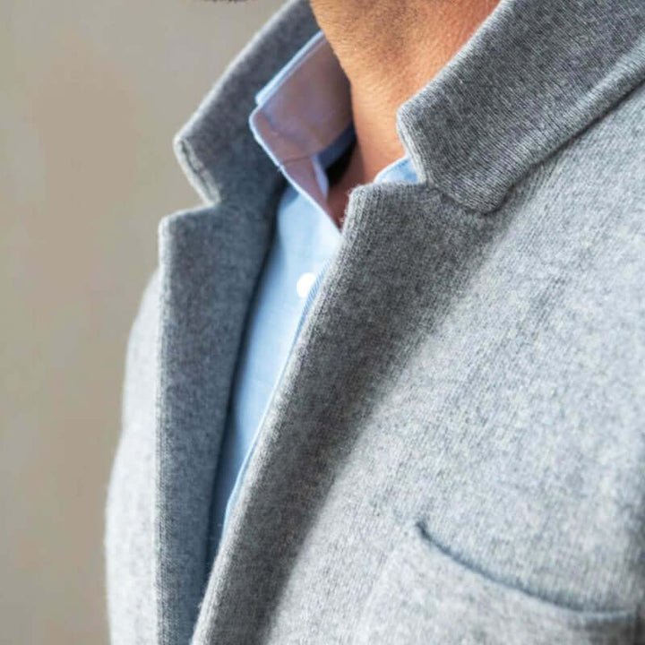 Men's Vintage Cardigan with Standard Collar