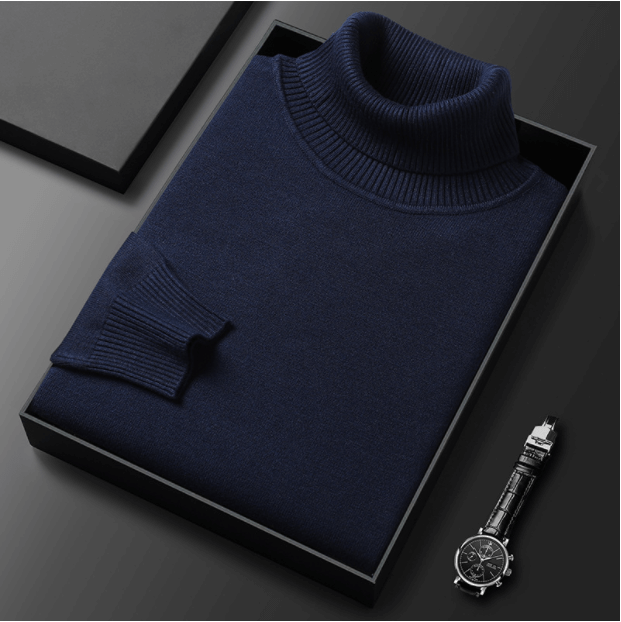 Men's Slim Fit Turtleneck Knitted Jumper