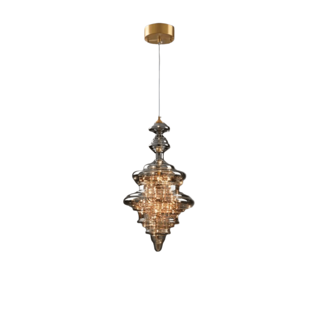 Modern Gray Glass Starry Sky Pendant Light