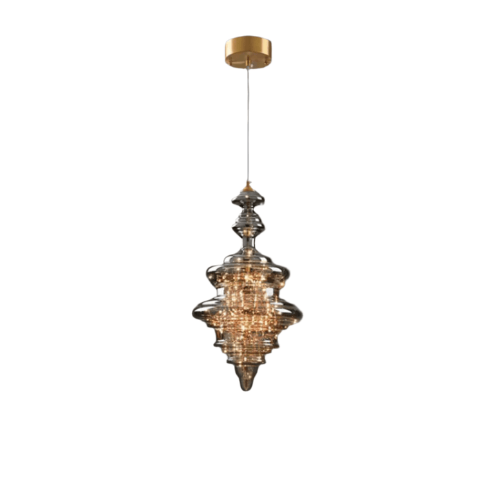 Modern Gray Glass Starry Sky Pendant Light
