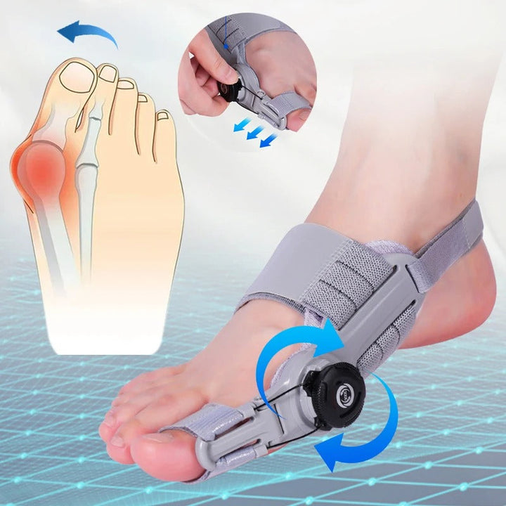 BunionEase Adjustable Relief Brace for Hallux Valgus Pain