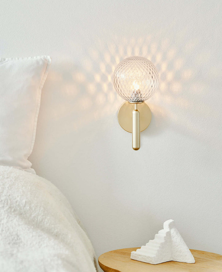 Modern Glass Wall Sconce - Elegant Lighting Fixture