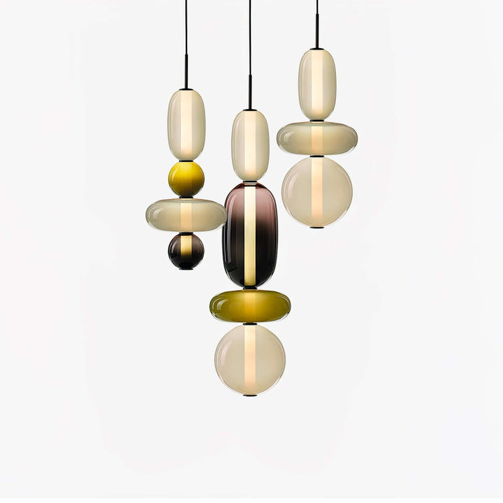 Colorful Glass Pendant Light - Modern Hanging Lamp