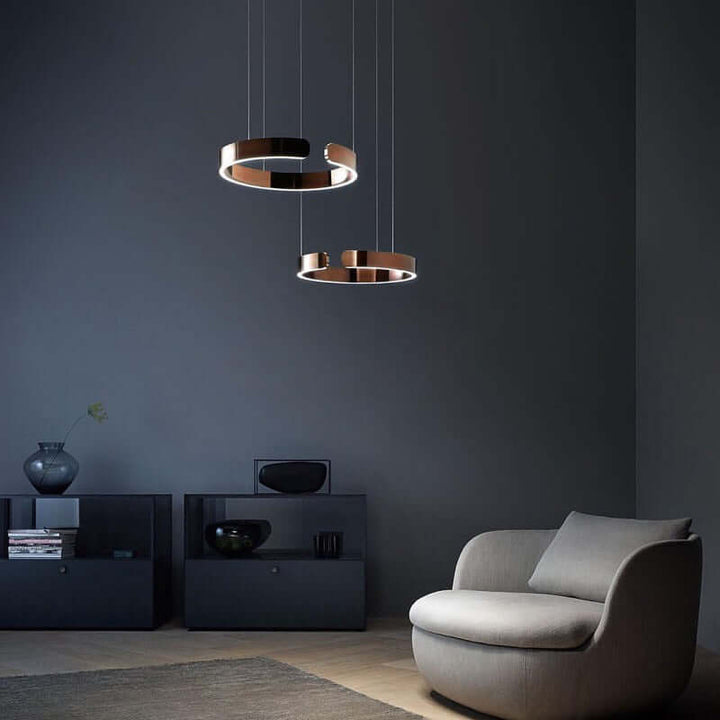 Modern Circle LED Pendant Light, 40/60/80cm