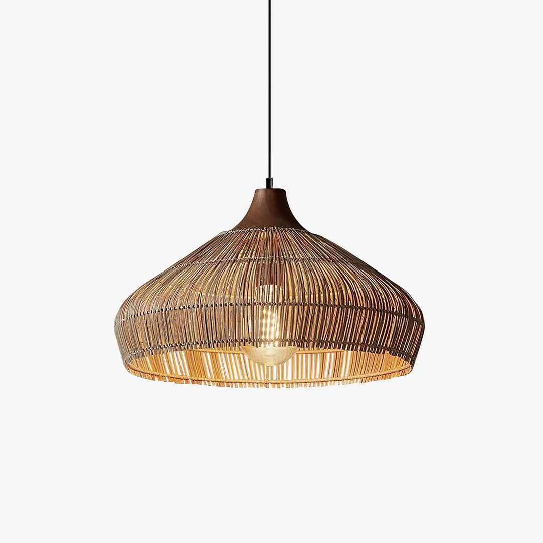 Handwoven Wicker Rattan Pendant Light