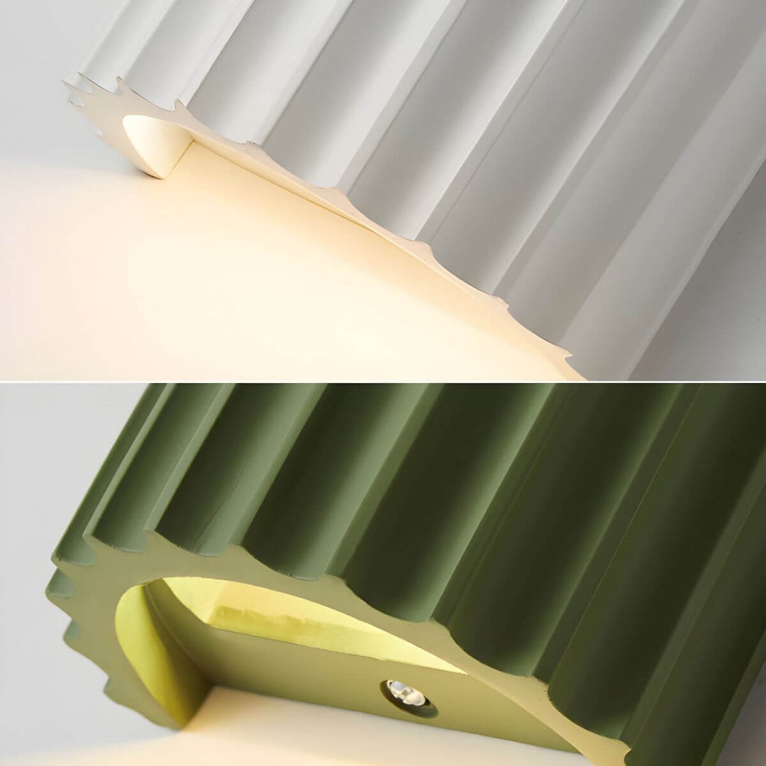 Modern Semi-Circular Resin Wall Sconce