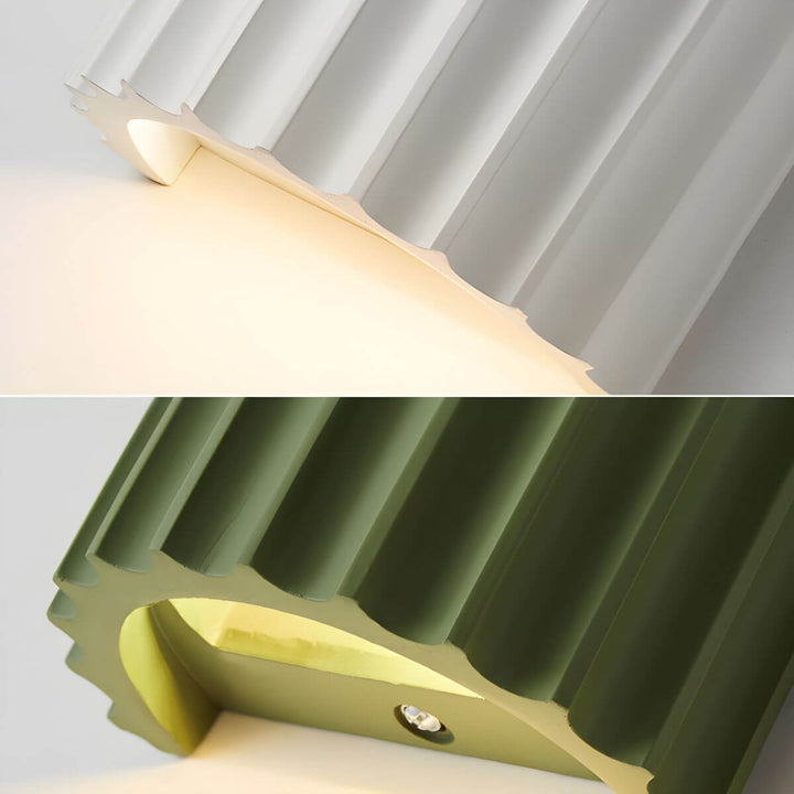 Modern Semi-Circular Resin Wall Sconce