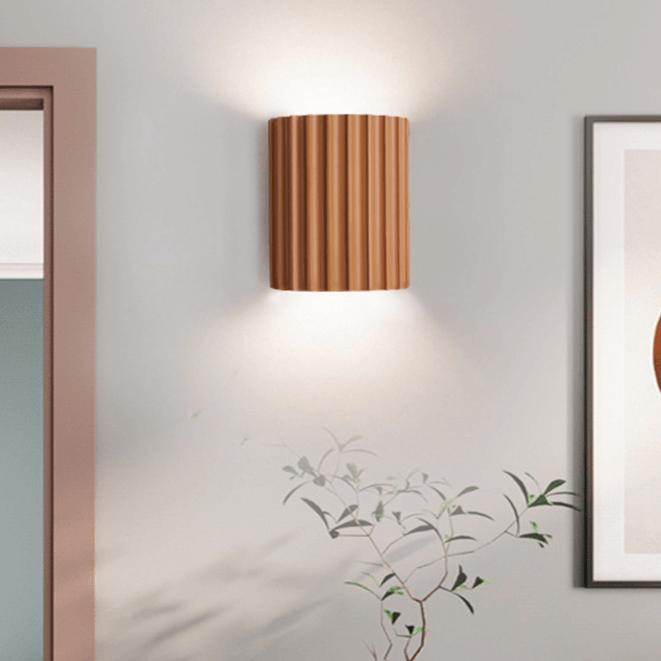 Modern Semi-Circular Resin Wall Sconce