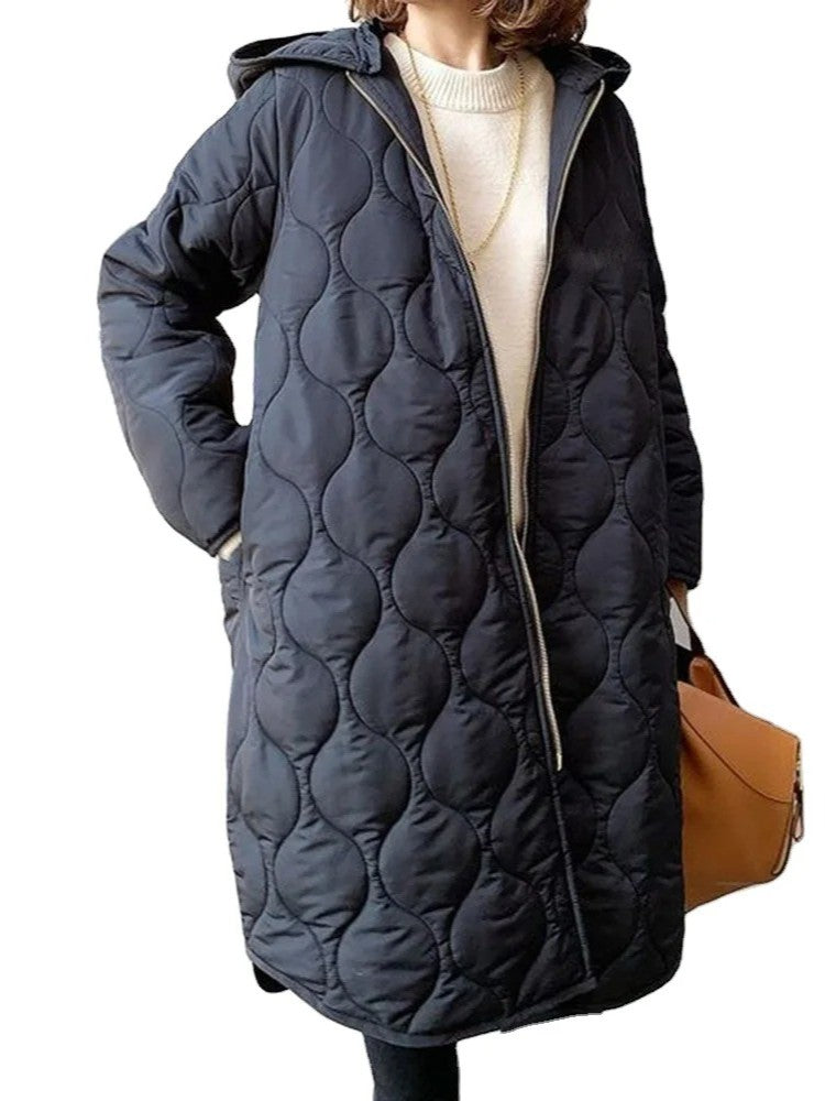 Women's Quilted Insulated Coat with Hood