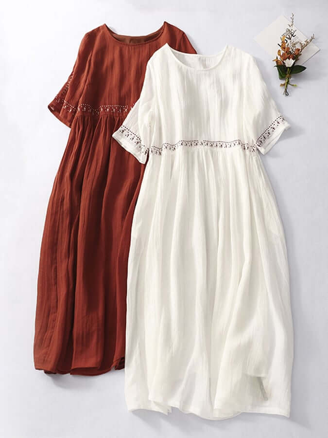 Women's Embroidered Loose Dress