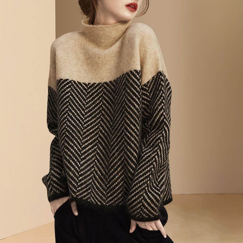 Women's Striped Knitted Jumper