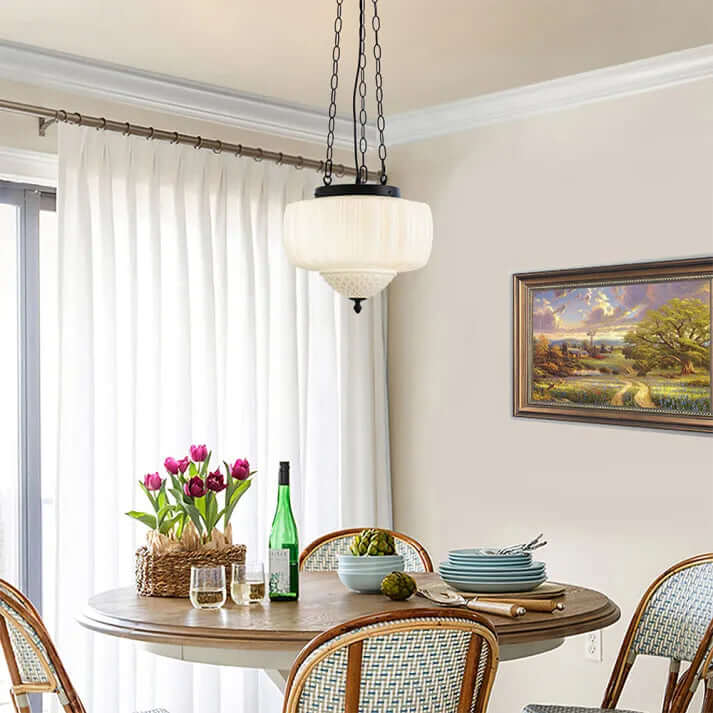 Modern White Pendant Light Fixture