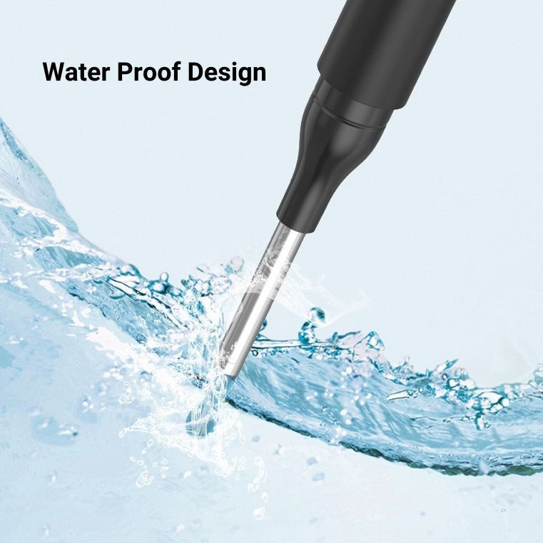 "1080P HD wireless ear camera with LED lights, ergonomic design for adults and kids, shown in close-up view."