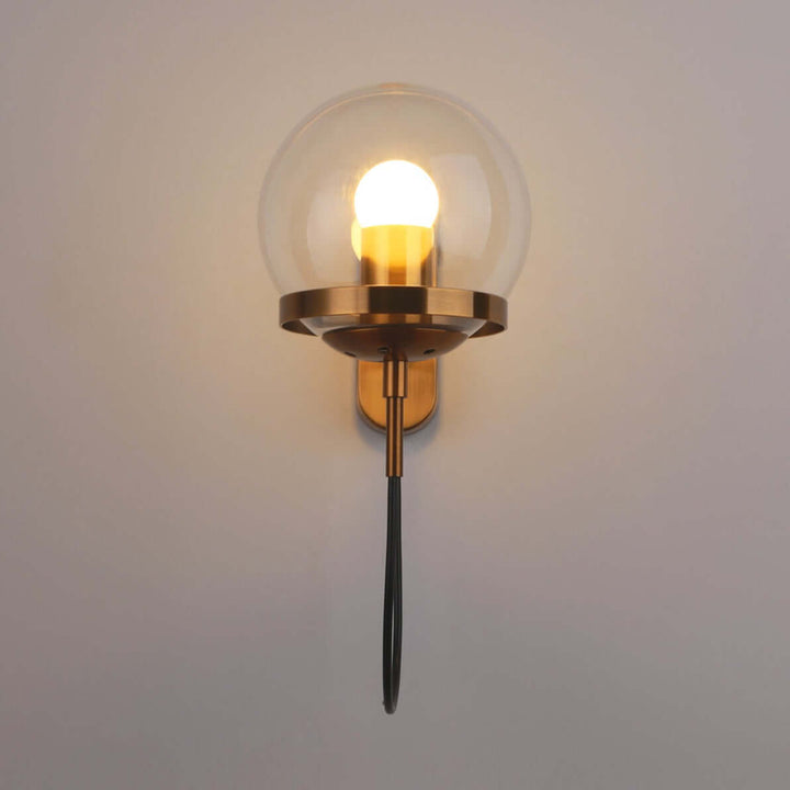 Postmodern Wall Sconce with E27 Fixture | Iron & Glass