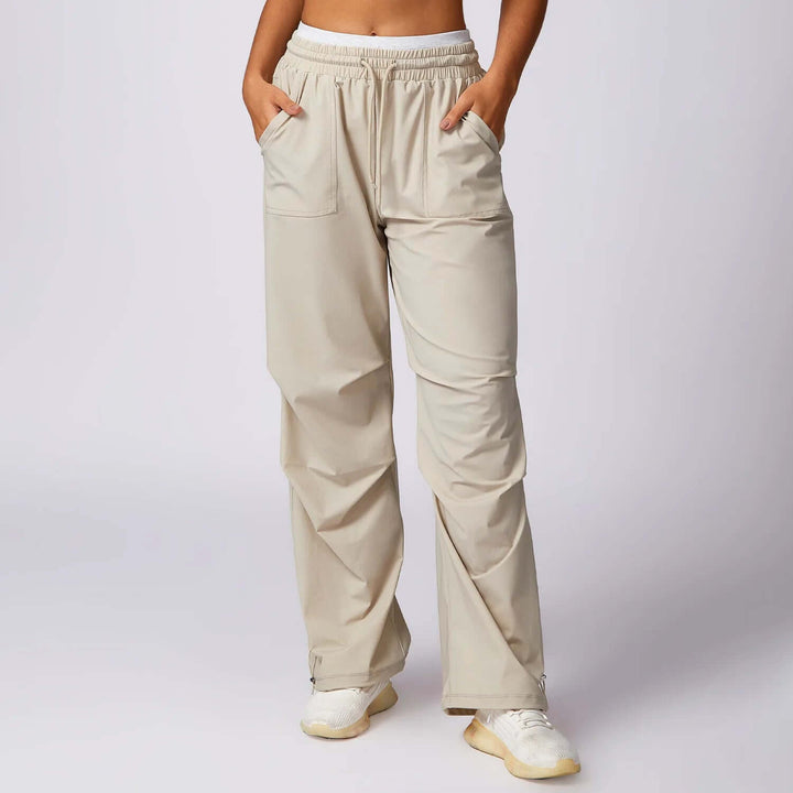 Women's Wide-Leg Trousers with Elastic Waistband
