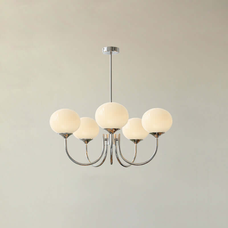Pink Glass Ceiling Light Fixture Modern Chandelier