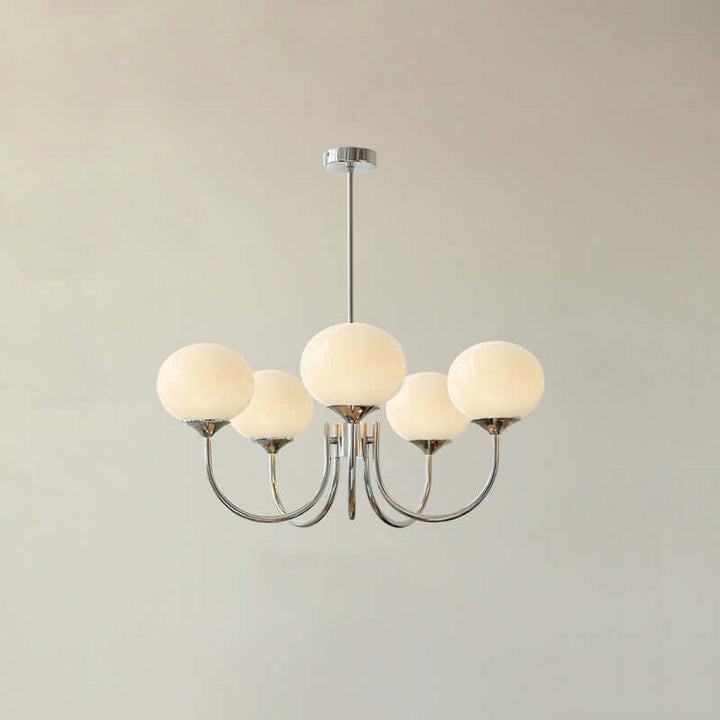 Pink Glass Ceiling Light Fixture Modern Chandelier