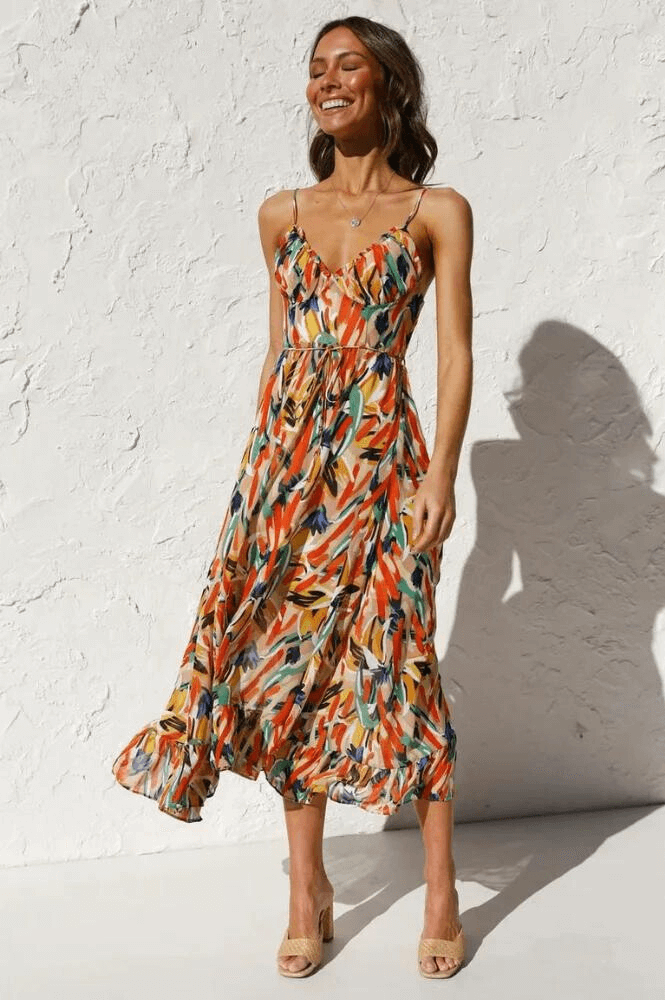 Bohemian Floral Summer Dress