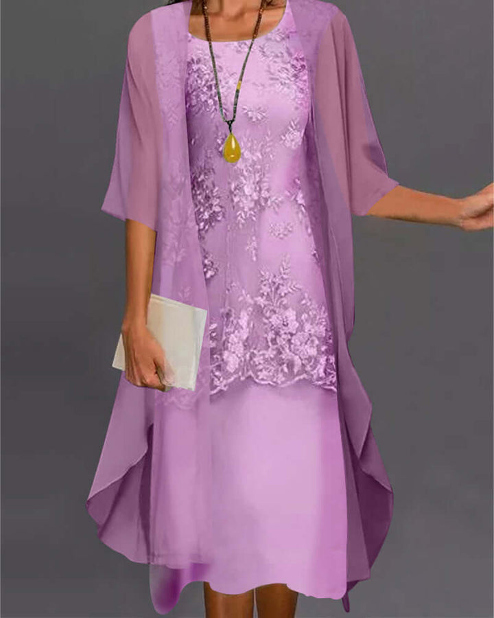 Two-Piece Chiffon Dress