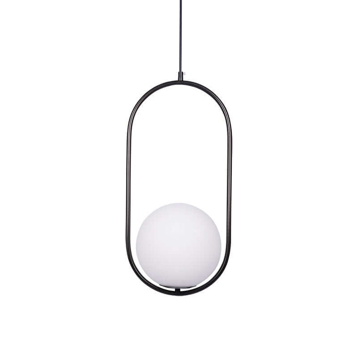 Modern Pendant Lamp with Metal & Glass